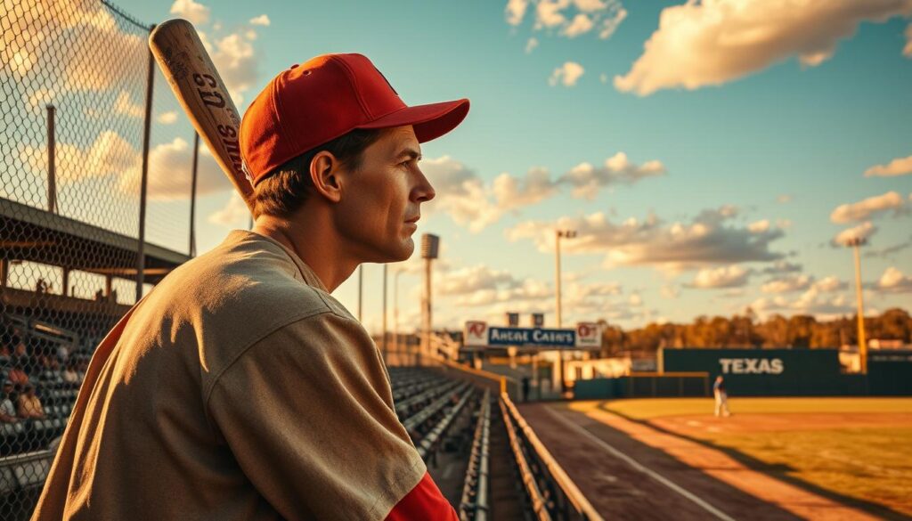 Texas minor league baseball history, a tapestry of colorful personalities and bygone glory. Weathered ballparks under golden sunsets, players' profiles etched in sepia tones, the crack of the bat echoing through the stands. Gritty dugouts, where legends were forged, their stories whispered in the wind. Capture the bygone era, the scrappy underdogs, the charismatic team owners who built these fleeting diamonds in the rough. Render the scene with a cinematic flair, a dreamlike quality that evokes the nostalgic charm of America's pastime. Tilt the camera to reveal the human drama, the triumphs and heartbreaks that defined these forgotten teams, the heroes who left an indelible mark on Texas baseball lore. Texas minor league baseball history, a tapestry of colorful personalities and bygone glory. Weathered ballparks under golden sunsets, players' profiles etched in sepia tones, the crack of the bat echoing through the stands. Gritty dugouts, where legends were forged, their stories whispered in the wind. Capture the bygone era, the scrappy underdogs, the charismatic team owners who built these fleeting diamonds in the rough. Render the scene with a cinematic flair, a dreamlike quality that evokes the nostalgic charm of America's pastime. Tilt the camera to reveal the human drama, the triumphs and heartbreaks that defined these forgotten teams, the heroes who left an indelible mark on Texas baseball lore.